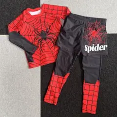 スパイダー　ラッシュガード　レギンス　4Y 3Y 100 水着