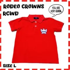 〔キッズ〕RODEO CROWNS RCWD ポロシャツ 赤