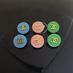 CHANEL ボタン #カラフル3セット 現物撮影