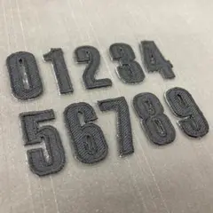 やや訳あり　刺繡ワッペン　人気お買い得セット　数字0～9