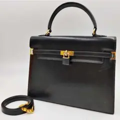 【美品】モラビト 2wayレザーハンドバッグ ベルトデザイン 鍵付き ショルダー