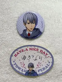 弱虫ペダル テーマパーク　黒田雪成　缶バッジ　ステッカー　アニメイト　特典