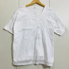 Plantation プランテーション 刺繍 半袖トップス カットソー
