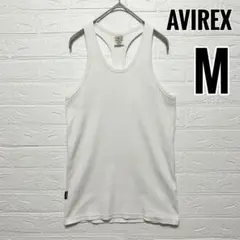 アヴィレックス　AVIREX タンクトップ　白　ホワイト　無地　【M】