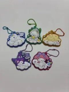 サンリオキャラクターズ　ぷっくりラバマス6 5点