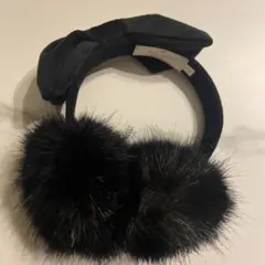 お値下げ　kate spade サテンリボン付き耳あて 黒 お値下げ kate spade サテンリボン付き耳あて 黒 264031511.jpg
