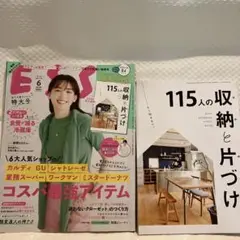 ESSE2022年6月号、115人の収納と片付け別冊付録付き