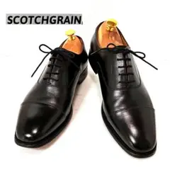 SCOTCH GRAIN スコッチグレイン 黒ストレートチップ 25.5センチ