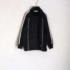 Petit Berry フルジップ　ジップアップ　ジャージ　ピンクライン 黒