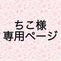 ちこ様　専用ページ