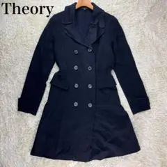✨極希少✨Theory コート カシミヤ100% ブラック Aライン ダブルス