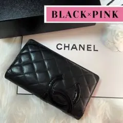 正規品 美品 CHANEL シャネル カンボンライン 財布 デカココ ブラック