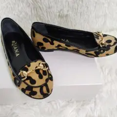【美品】DIANA ダイアナ 22cmフラットシューズ