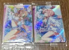 学園アイドルマスター ウエハース 麻央　莉波 水着 サイン