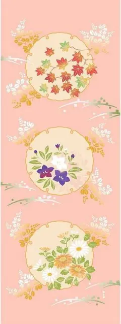 濱文様 絵手ぬぐい 秋の装い 秋 手拭い てぬぐい タペストリー