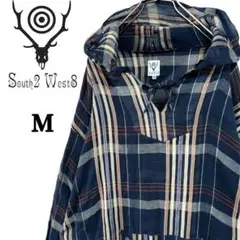 【美品】South2West8✨️メキシカンパーカー　ネイティブ　薄手　透け感　M South2 West8 (サウスツーウエストエイト) Mexican Parka