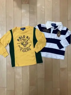 【美品】ラルフローレン 長袖カットソー ラガーシャツ セット 90