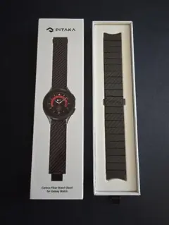 PITAKA Galaxy Watch用カーボンファイバー腕時計バンド