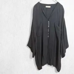 シャツ ブラウス ドルマンスリーブ チュニック インド製 ゆったり レーヨン