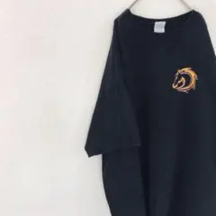 USA古着 ワンポイント オーバーサイズ Tシャツ springhill 黒