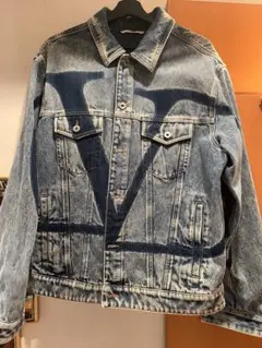【極美品】VALENTINO デニムジャケット ブルー 34 M ロゴ 極美品】VALENTINO デニムジャケット ブルー 34 M ロゴ