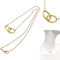 ティファニー ネックレス ダブルループ エルサペレッティ 18KT YG 750