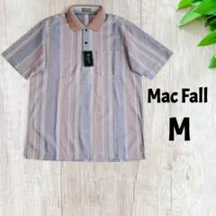 【未使用タグ付き】【日本製】Mac Fall　ポロシャツ　麻混　メンズ　M　紳士