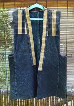 美品　津軽　こぎん刺し　刺し子　はっぴ　半纏　キッズ　子供サイズ 羽織 Amazon.co.jp: 津軽 こぎん刺し 刺し子 はっぴ 半纏 キッズ 子供