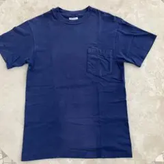 ヴィンテージヘインズポケットTシャツ Sサイズ made in usaネイビー