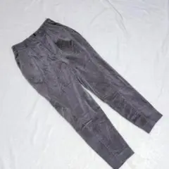 KN0294【マダムニコル】パンツ【F】コーデュロイ テーパード 暖かい グレー