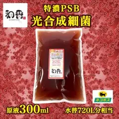 【免疫強化水質浄化】4倍濃縮 光合成細菌(PSB)300ml クロレラ好相性Q