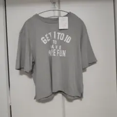 くらしと生協　オーガニックコットン混　クロップドTシャツ　LLサイズ