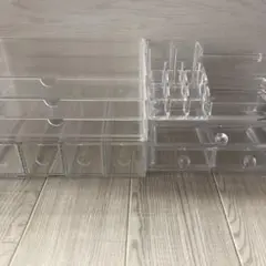 無印良品 透明ケース 3段ケース ニトリケース