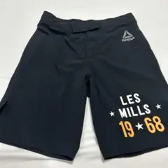 Reebok LES MILLS 1968 ショートパンツ 黒　メンズＳ