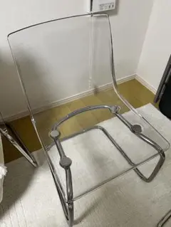 IKEA TOBIAS 2脚セット トービアス スケルトン TOBIAS トービアス チェア, 透明, クロムメッキ - IKEA