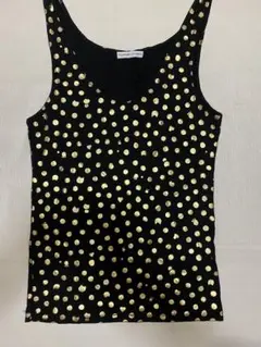 TSUMORI CHISATO ドットキャット　タンクトップ　ブラック