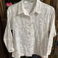 BELLELLE 長袖シャツ サイズ9 ホワイト　　中古品　ブランド品