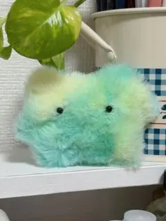 ぬいぐるみ モフくん グラデーション青緑