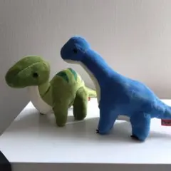 恐竜時代、ぬいぐるみ2組セット