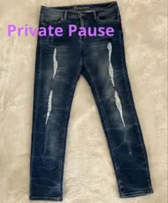 Private Pause プライベートポーズ　ダメージ加工ジーンズ　W70