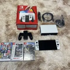 Switch本体有機EL JCホワイト ソフト 3つセット