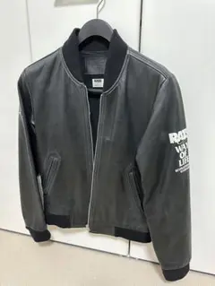 希少Lサイズ　Rats レザージャケット　本革　黒 希少Lサイズ Rats レザージャケット 本革 黒