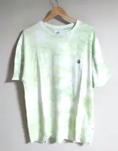 【美品】ISTKUNST　メンズ　オーバーサイズ　Tシャツ　マーブル柄エメラルド