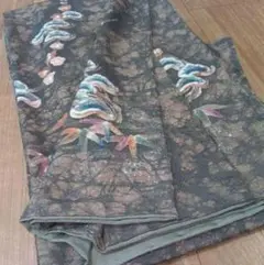 ろうけつ染め&極美品【正絹 和装小物 着物 振袖 留袖 和装 訪問着 希少価値】