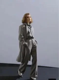 LENO / stand foll collar coat