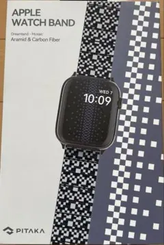 PITAKA カーボン製 Apple Watch バンド モダン モザイク