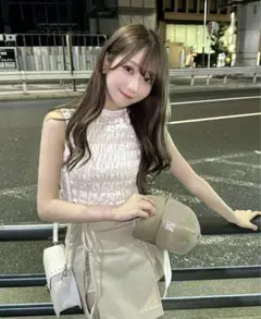 【新品未使用タグ付き】andmary メイシャーリングトップス
