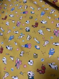 猫　浮世絵　シーチング生地　生地幅x100cm