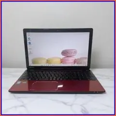 値引最後★人気のRED★完全動作品の設定済ですぐ使えるダイナブックノートパソコン