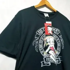 新品　BettyBoop （ベティブープ）Tシャツ　黒色　L　メンズ　ブラック